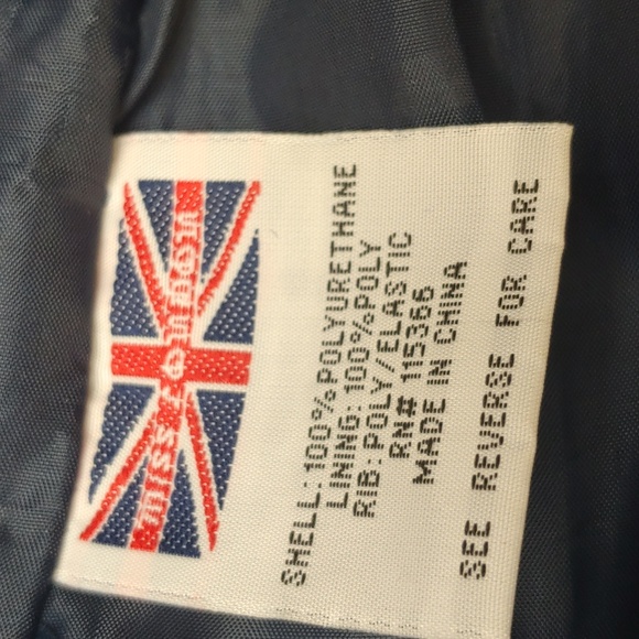 Guess- Faux Leather Jacket, Blue, Medium - Picture 6 of 6